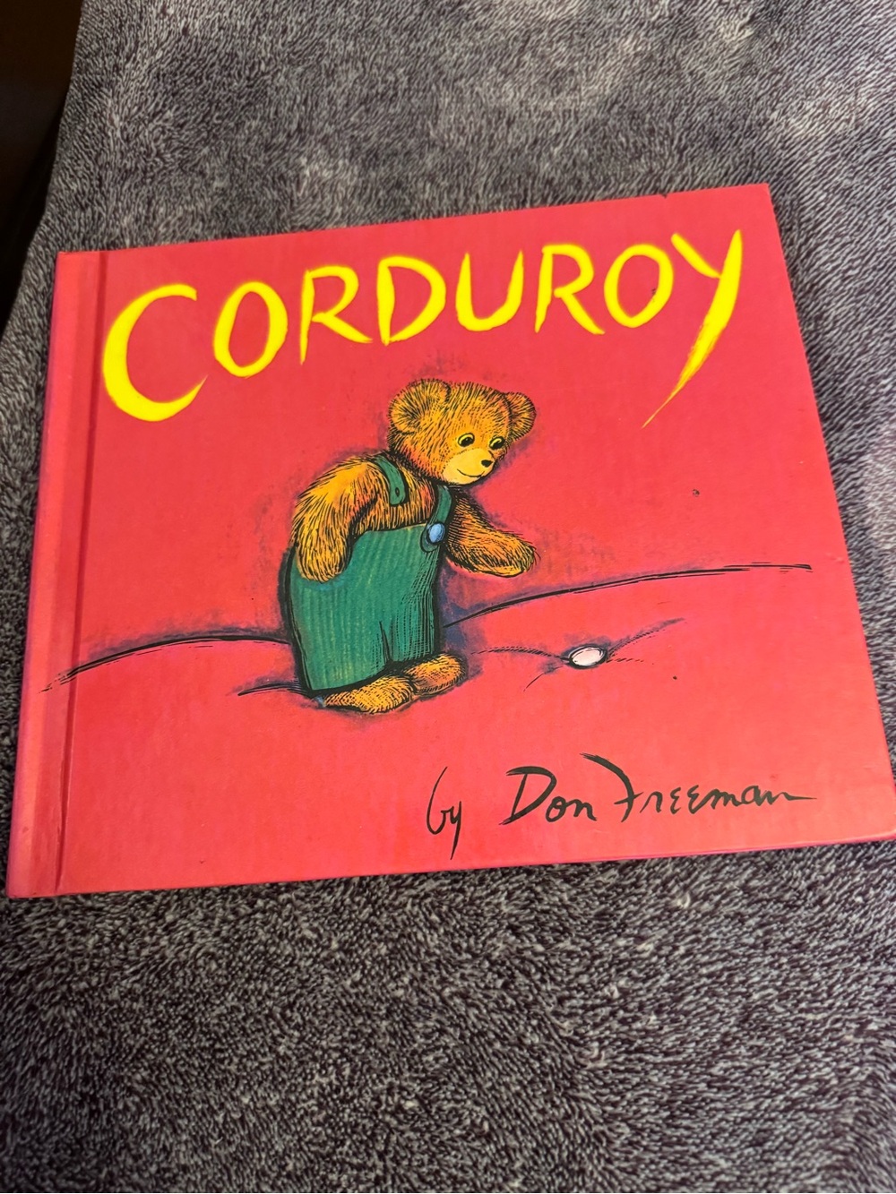 Corduroy Picture Book - Red Cover with Yellow Title